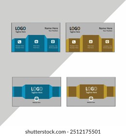 Creative and corporate business card design template 