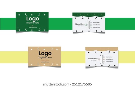 Creative and corporate business card design template 