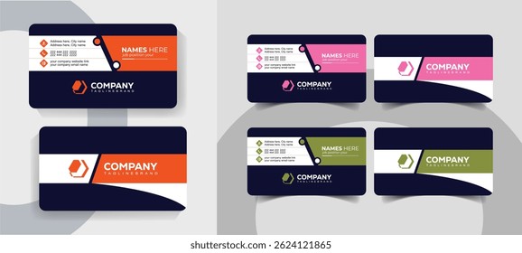 Creative Corporate Business Card Template for Professionals