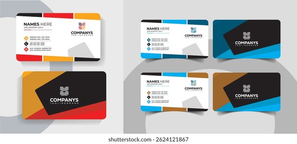 Creative Corporate Business Card Template for Professionals