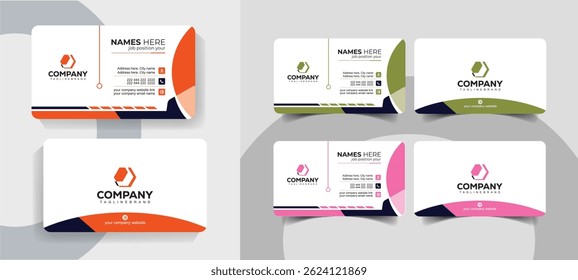 Creative Corporate Business Card Template for Professionals