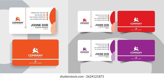 Creative Corporate Business Card Template for Professionals