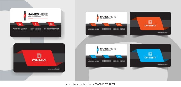 Creative Corporate Business Card Template for Professionals
