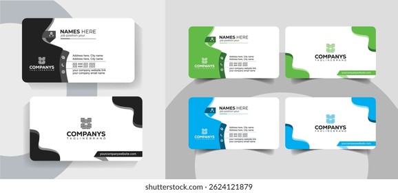 Creative Corporate Business Card Template for Professionals
