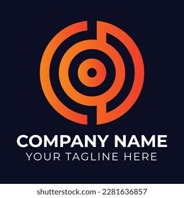 Creative corporate business COD letter logo design template