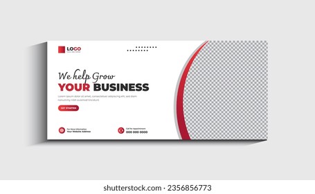 Creative corporate business digital agency for social media post cover banner template