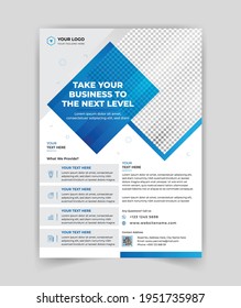 Creative corporate business Flyer A4 template. For a report and brochure design, flyer, leaflets decoration for printing and presentation