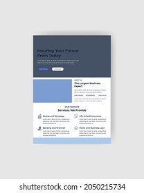 Creative Corporate  Business Flyer Brochure Template, abstract business flyer template with clean design.
