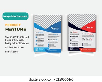 Creative Corporate and Business Flyer Brochure Template Design, abstract business flyer, vector template design. Brochure design, cover, annual report, poster, Layout with modern colorful elements