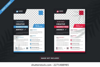 Creative corporate business flyer brochure template design, Abstract business flyer, Brochure design, Cover design, Poster, Marketing agency flyer design.