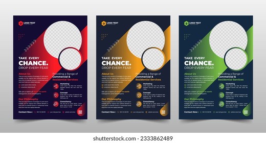 Creative Corporate and Business Flyer Brochure Template Design, abstract business flyer, and vector template design. Brochure design, cover, annual report, poster, flyer