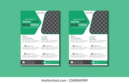 Creative corporate business flyer brochure template design, Abstract business flyer, Brochure design.