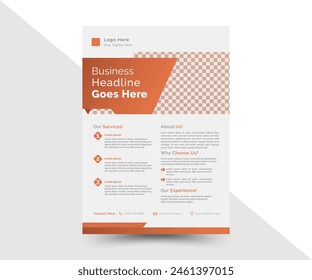 Creative corporate business flyer, business brochure, business poster layout templet in A4