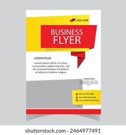 Creative Corporate  Business Flyer Brochure Template Design, abstract business flyer, vector template design. Brochure design, cover, annual report, poster, flyer