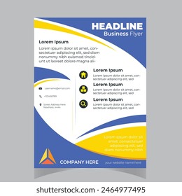 Creative Corporate  Business Flyer Brochure Template Design, abstract business flyer, vector template design. Brochure design, cover, annual report, poster, flyer