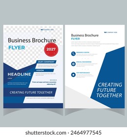 Creative Corporate  Business Flyer Brochure Template Design, abstract business flyer, vector template design. Brochure design, cover, annual report, poster, flyer