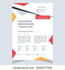 Creative Corporate  Business Flyer Brochure Template Design, abstract business flyer, vector template design. Brochure design, cover, annual report, poster, flyer