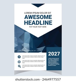 Creative Corporate  Business Flyer Brochure Template Design, abstract business flyer, vector template design. Brochure design, cover, annual report, poster, flyer