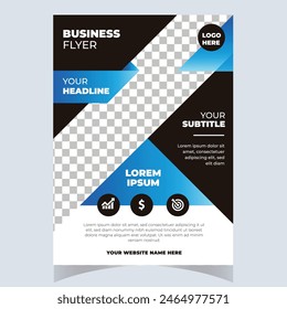 Creative Corporate  Business Flyer Brochure Template Design, abstract business flyer, vector template design. Brochure design, cover, annual report, poster, flyer