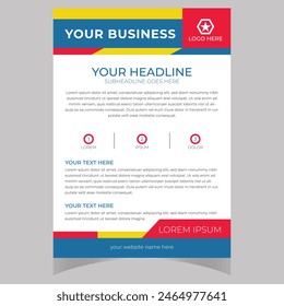 Creative Corporate  Business Flyer Brochure Template Design, abstract business flyer, vector template design. Brochure design, cover, annual report, poster, flyer