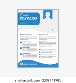 creative corporate and business flyer brochure template design