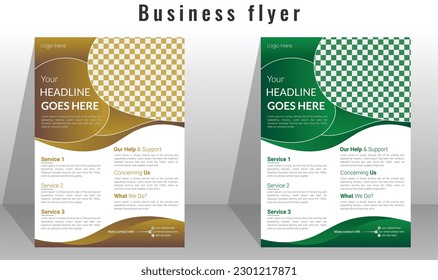 Creative corporate business flyer design template Abstract Geometric shapes  A4 Size flyer Brochure design, Cover design, Poster, Marketing, agency, Real estate, Sales, Home and house, Rent, Food, Ele