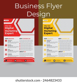 Creative corporate business flyer Design template,Corporate Business flyer Design, Flyer Design Geometric shape used for business poster layout,business flyer template with minimalist layout