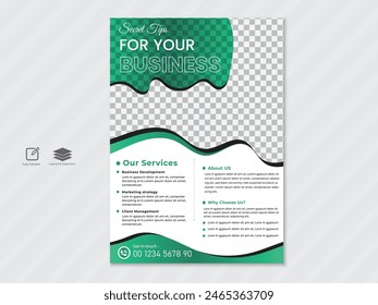 Creative corporate business flyer design template  for a digital marketing company or agency.