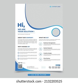 Creative corporate business flyer poster design