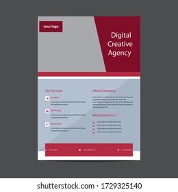 plantilla de folleto empresarial creativo