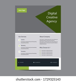 plantilla de folleto empresarial creativo