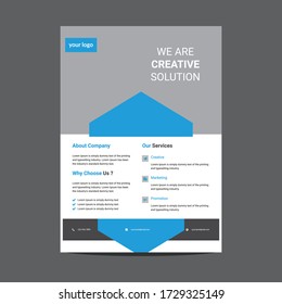 plantilla de folleto empresarial creativo