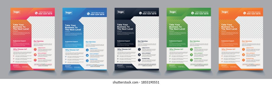 plantilla creativa de folleto empresarial, ejemplos de folletos para empresas, plantilla de folleto de marketing, plantilla de póster comercial gratuita