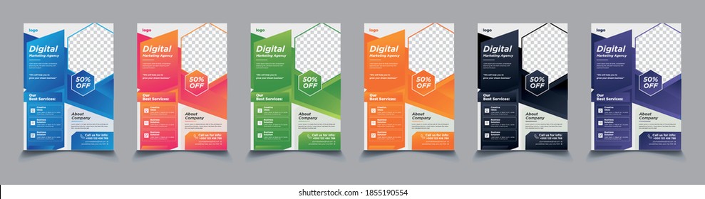 Creative corporate business flyer template, flyer examples for business, marketing flyer template, business poster template free