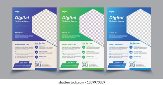 Creative corporate business flyer template, flyer examples for business, marketing flyer template, business poster template free	,New Modern Corporate Business Flyer Template Geometric shape