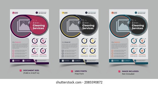 creative corporate and business flyer template design, vector business flyer template design