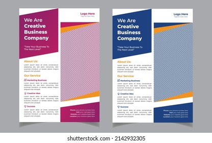 Creative corporate business flyer template design