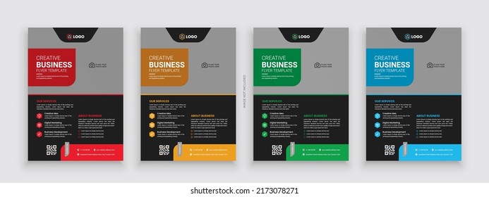 Creative Corporate Business Flyer Template Layout	