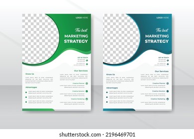 Creative Corporate business flyer template design