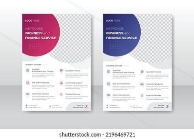 Creative Corporate business flyer template design