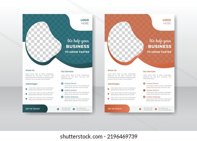 Creative Corporate business flyer template design