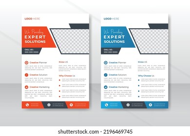 Creative Corporate business flyer template design