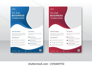 Creative Corporate business flyer template design
