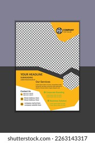 Plantilla de viajero comercial creativo Tamaño A4 simple y limpio con diseño de vectores de hojas