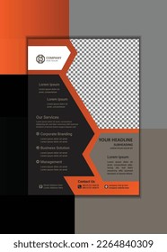 Vorlage für kreative Unternehmensflyer Einfache und saubere A4-Größe mit Vektordesign