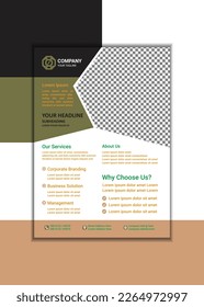 Vorlage für kreative Unternehmensflyer Einfache und saubere A4-Größe mit Vektordesign