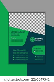 Creative Corporate Business Flyer Template Simple and clean A4 Size with Bleed Vector design