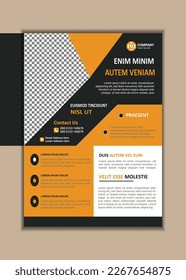 Creative Corporate Business Flyer Template Simple and clean A4 Size with Bleed Vector design