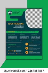 Creative Corporate Business Flyer Template Simple and clean A4 Size with Bleed Vector design