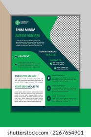Creative Corporate Business Flyer Template Simple and clean A4 Size with Bleed Vector design